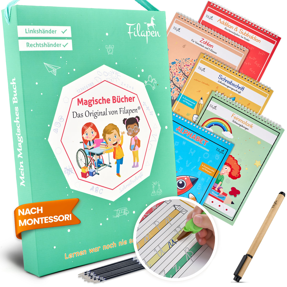 Filapen Magische Übungshefte – wiederverwendbar