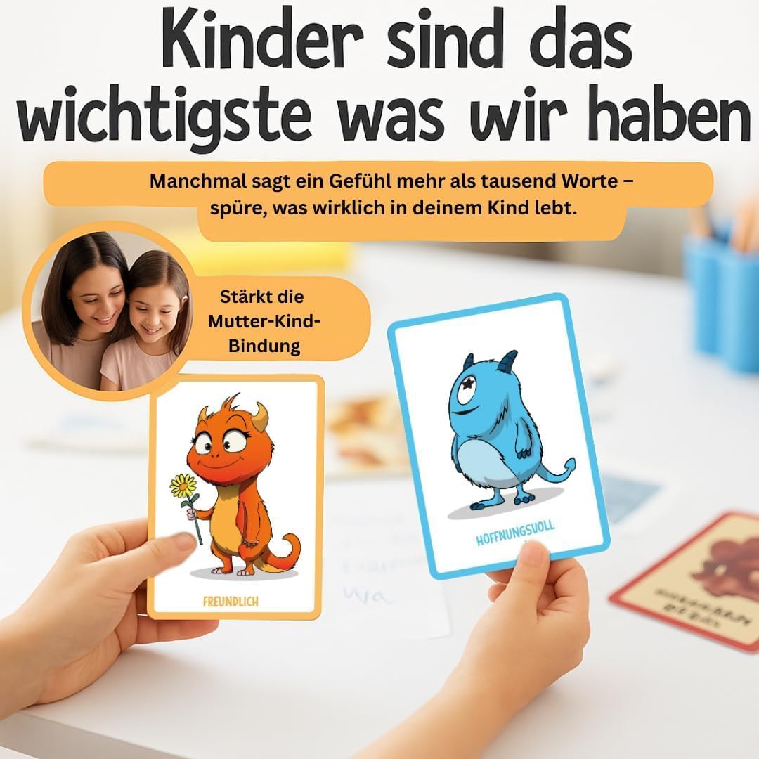 Filapen - Gefühlskarten für Kinder 40 stk. Inkl. Gefühlsratespiel