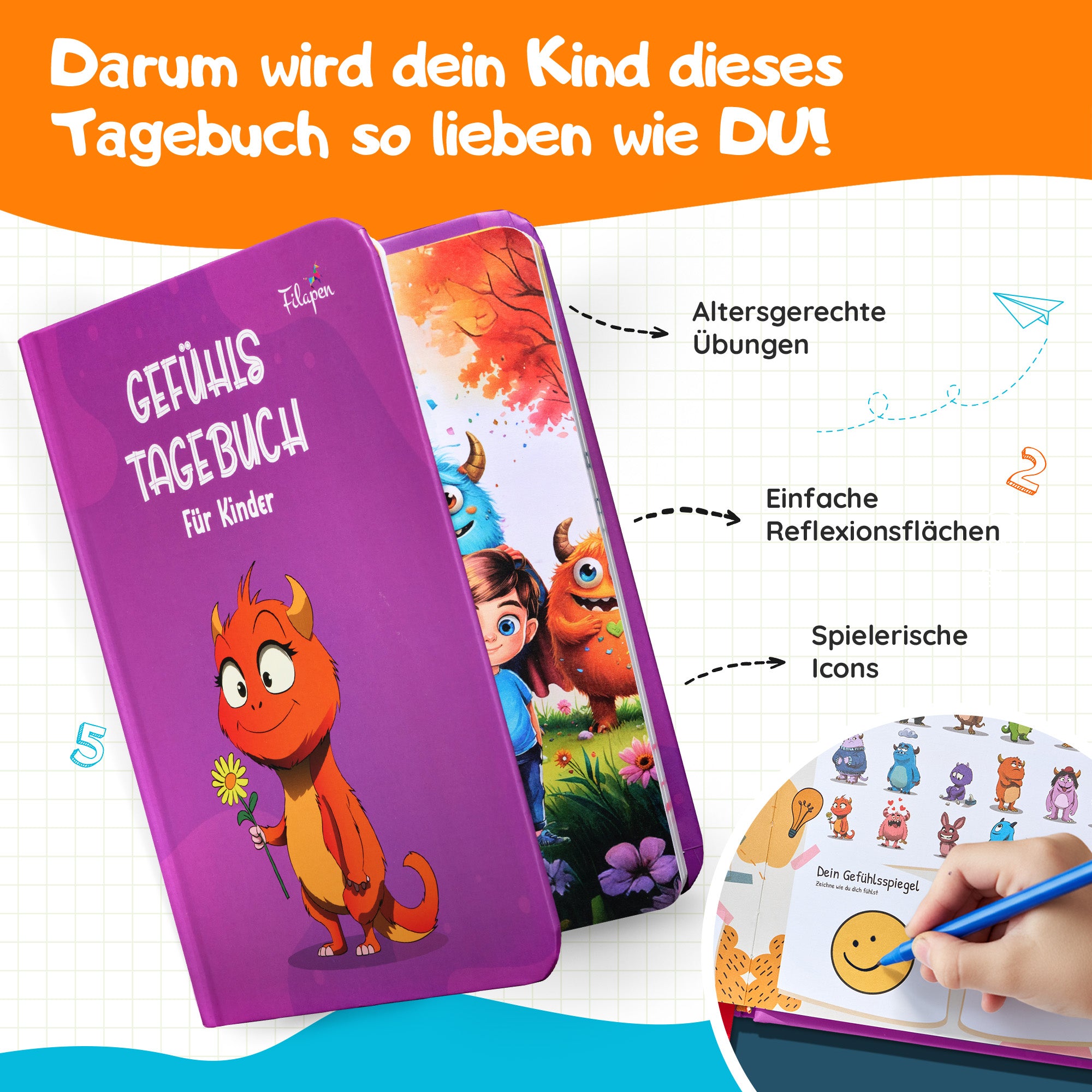 Filapen - Gefühlstagebuch für Kinder