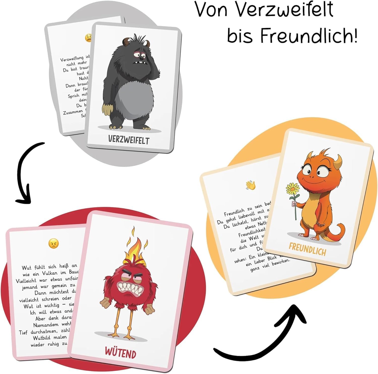 Filapen - Gefühlskarten für Kinder 40 stk. Inkl. Gefühlsratespiel