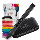 Premium 3D Stift Set mit 10 Filamenten und Etui (Schwarz)