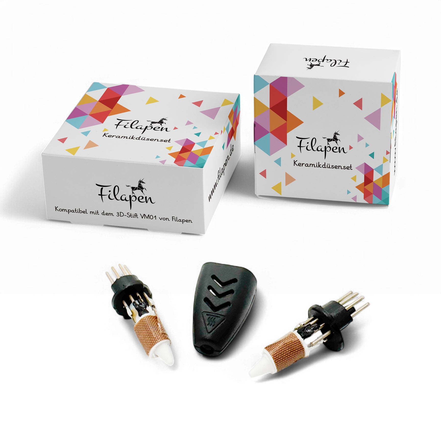 2x Keramikdüsen + 1x Kappe für den Filapen®