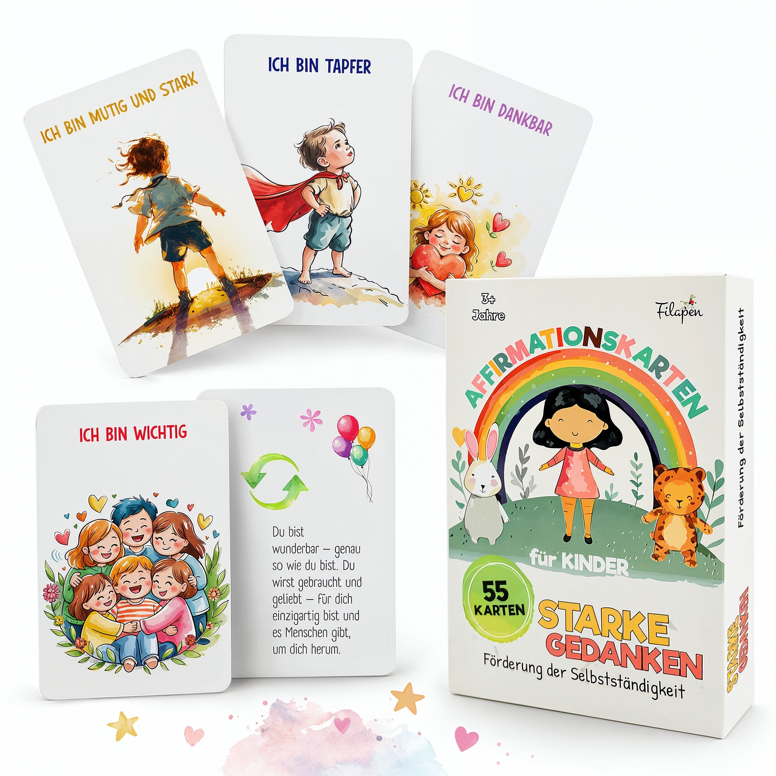 Filapen - Affirmationskarten für Kinder 55 stk.