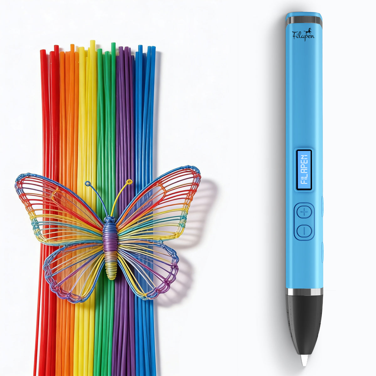 Filapen 3D Pen Pro Set mit Halterung & 5x PCL Filamente (25 meter)