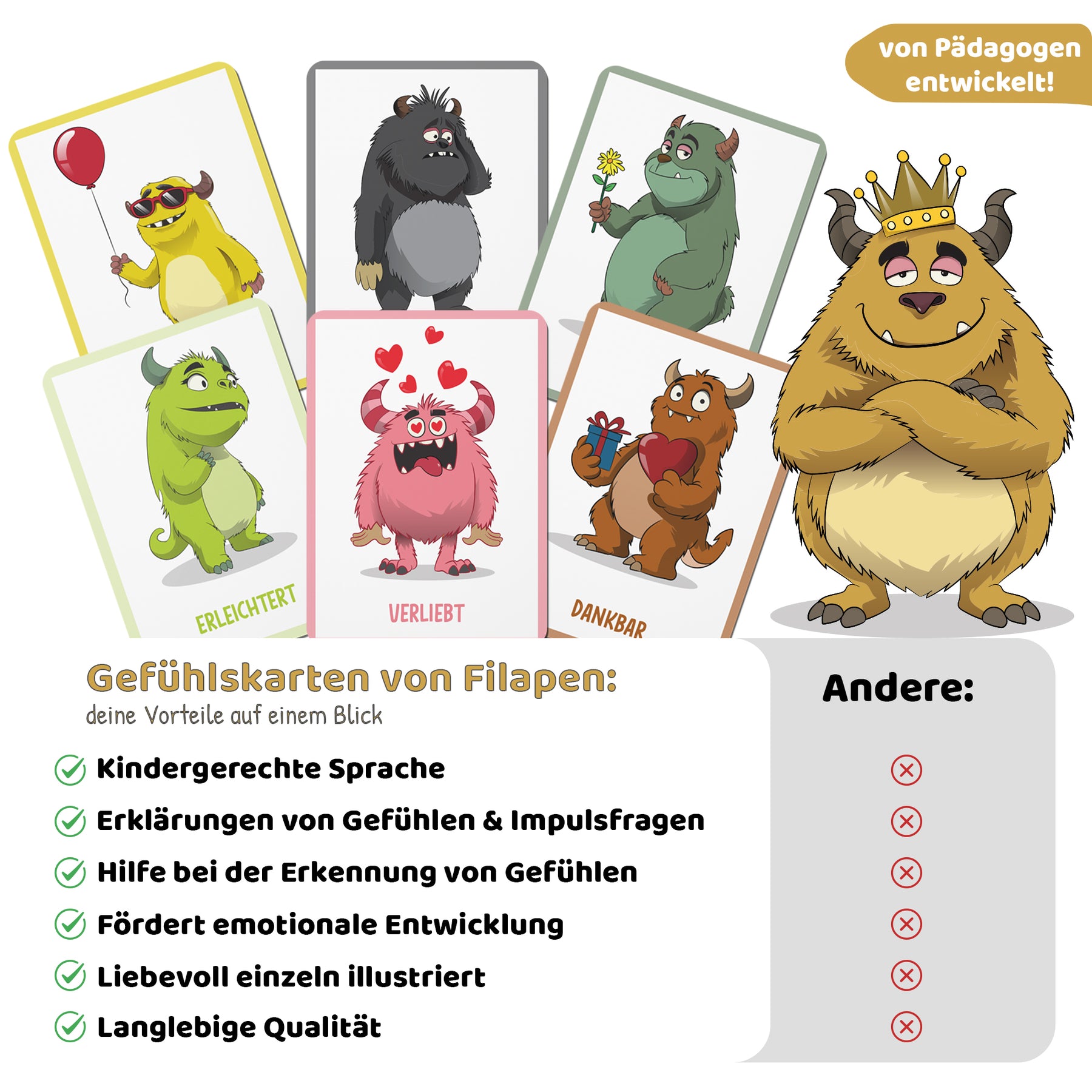 Filapen - Gefühlskarten für Kinder 30 stk.