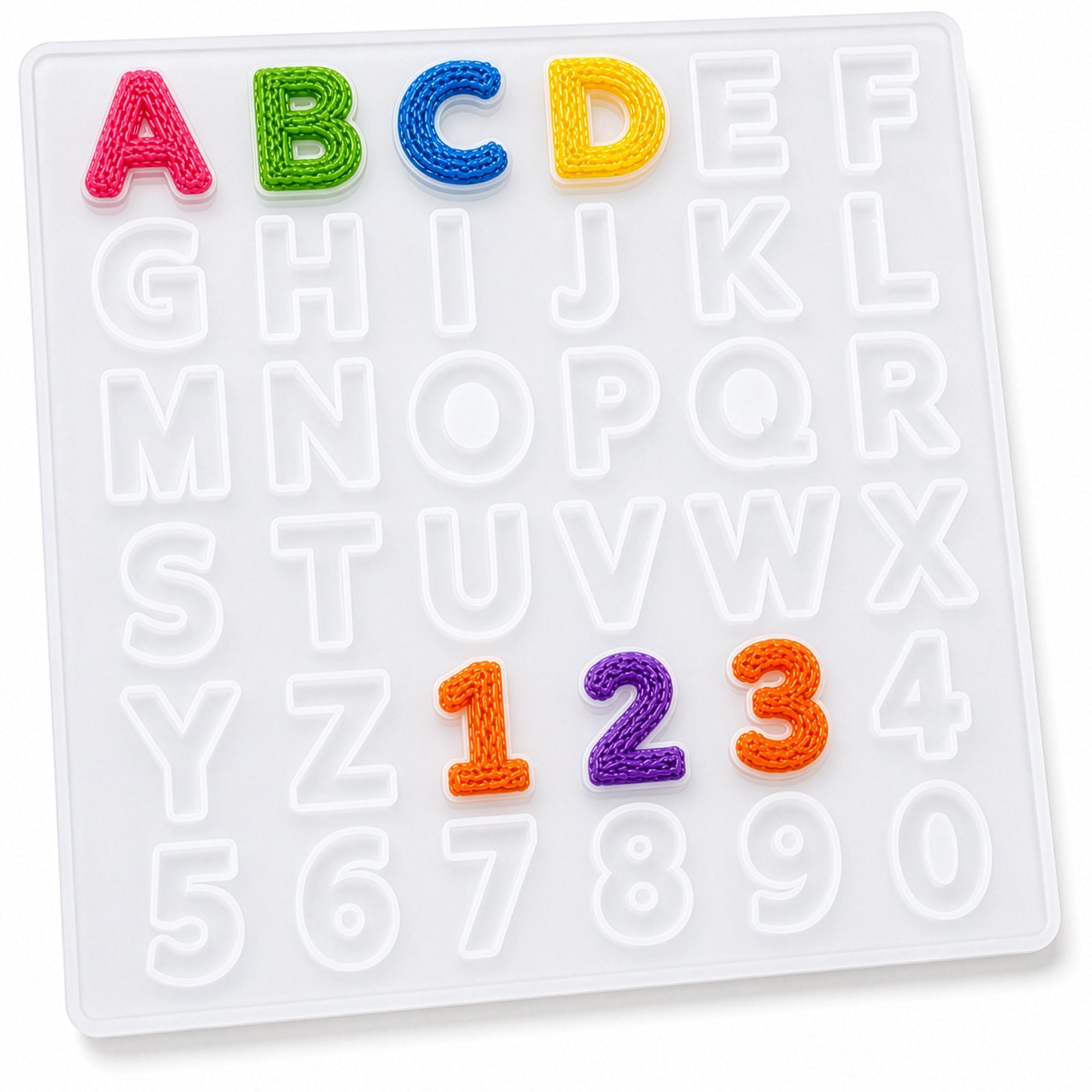 Filapen® Silikonform Alphabet und Zahlen inklusive 10 x 5m PCL-Filament