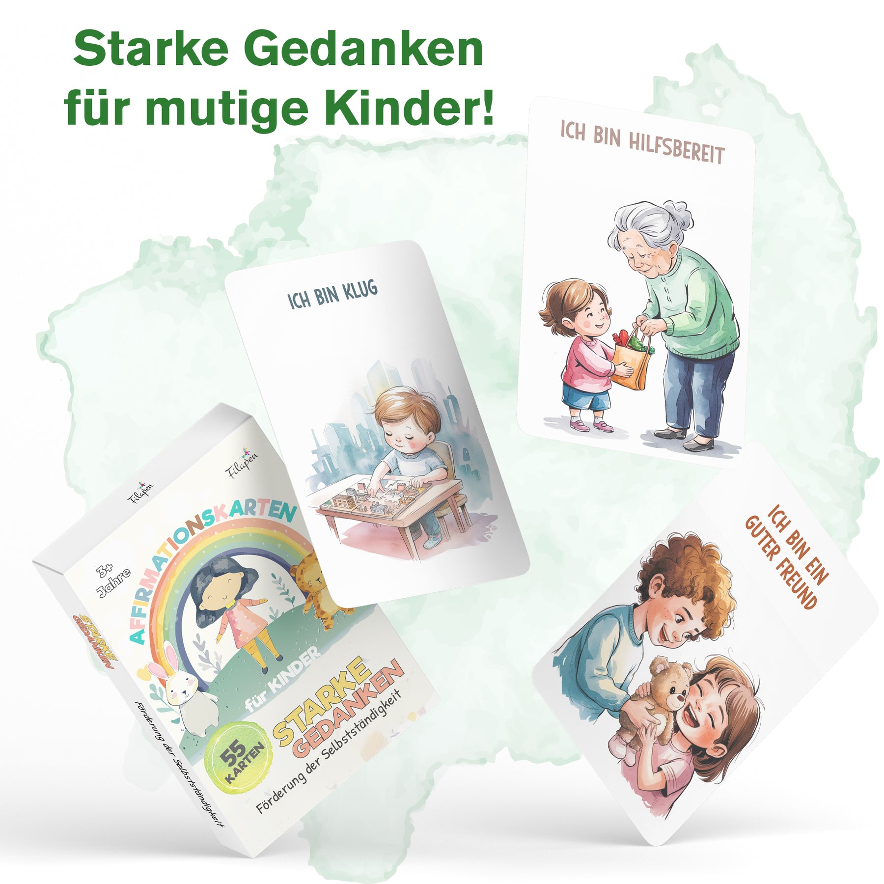 Filapen - Affirmationskarten für Kinder 55 stk.