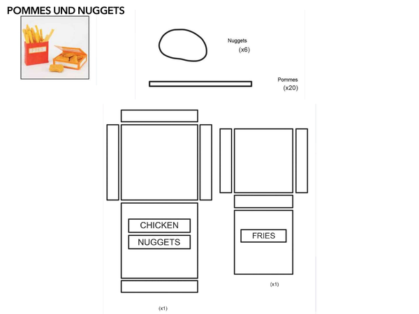 Pommes und Nuggets
