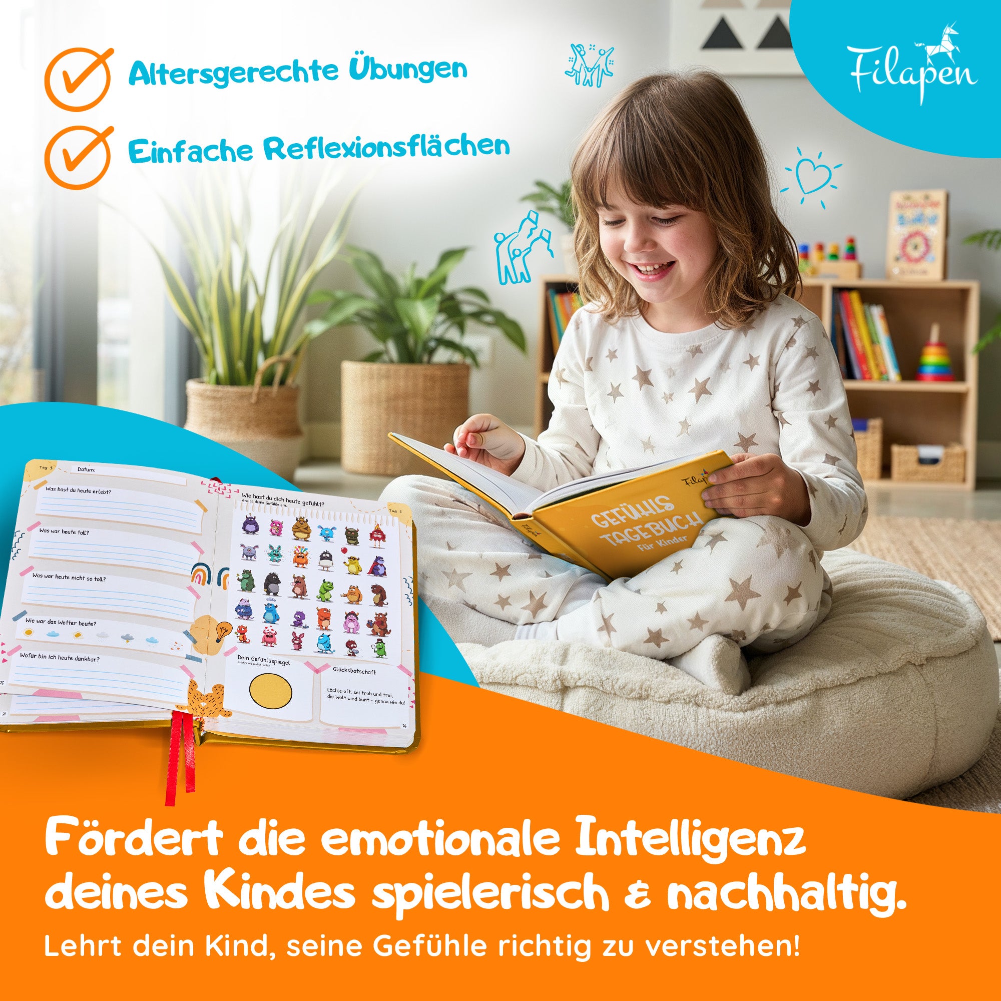 Filapen - Gefühlstagebuch für Kinder