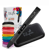 Premium 3D Stift Set mit 10 Filamenten und Etui (Schwarz)