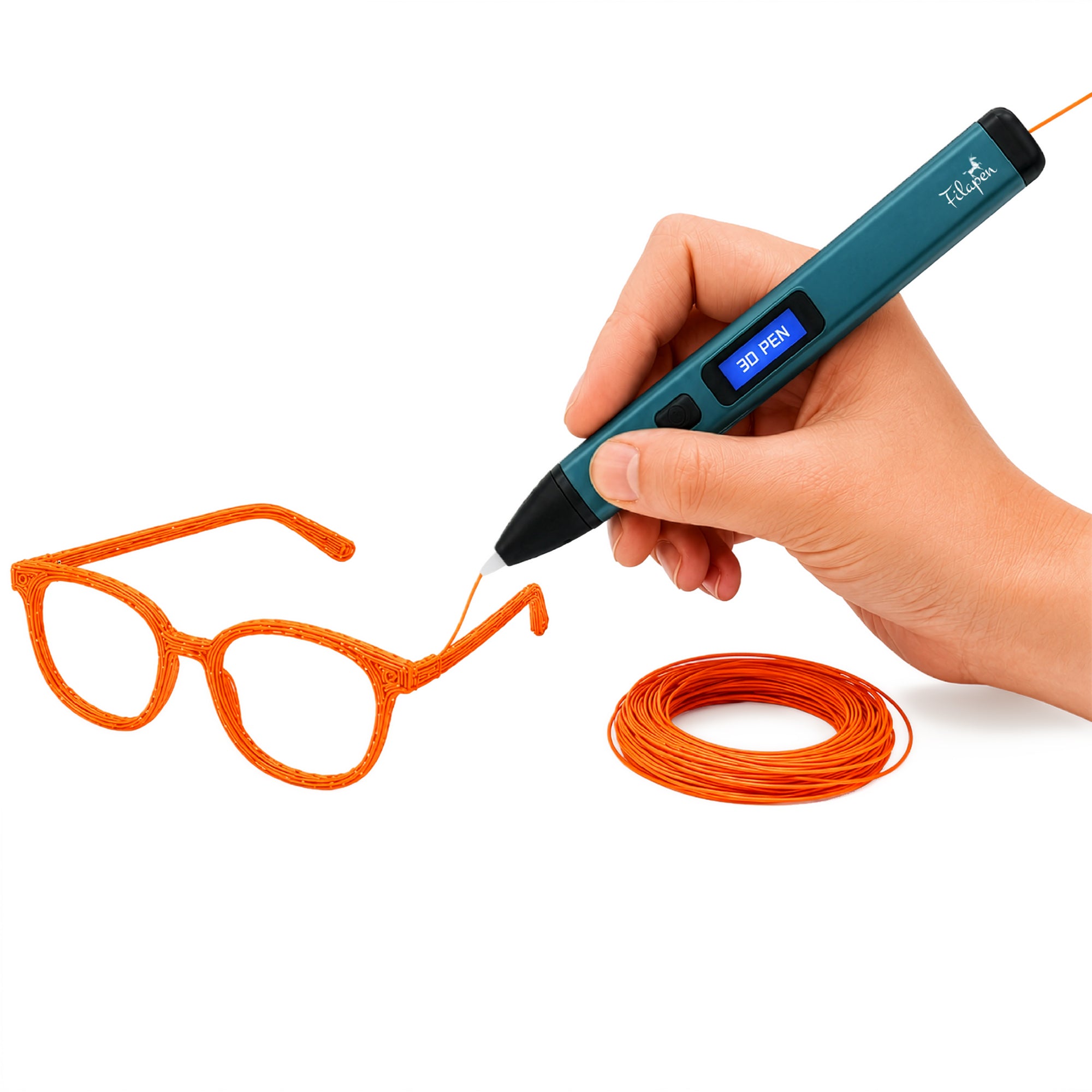Premium 3D Stift-Set mit 250 PCL-Sticks (50 meter) (Blau)