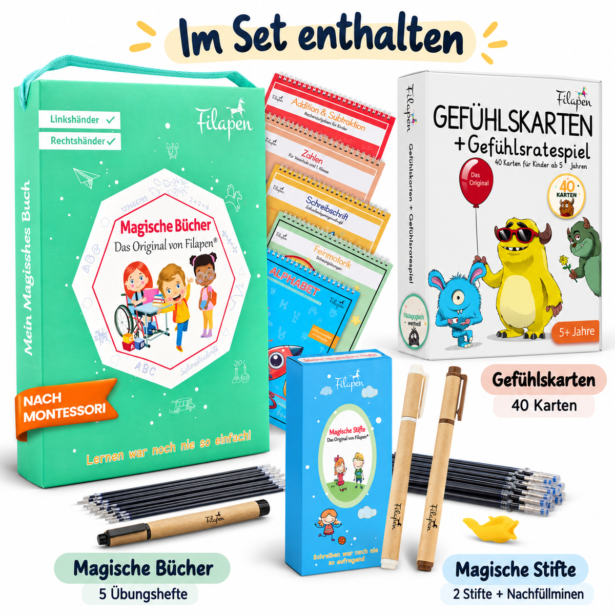 Magische Übungshefte Halloween-Set + Gratis Gefühlskarten