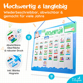 Filapen Schulstart-Bundle – Magische Lernhefte + Gefühlskarten + Wochenplaner