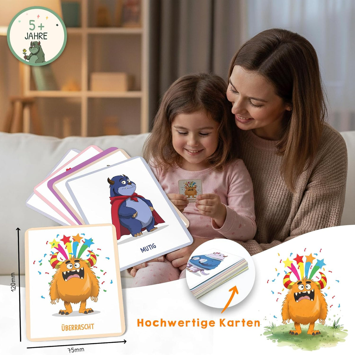 Filapen - Gefühlskarten für Kinder 40 stk.  Inkl. Gefühlsratespiel
