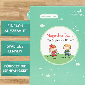 Filapen® 5 Magische Übungshefte für Kinder - Wiederverwendbar - Inkl. Stift und Minen