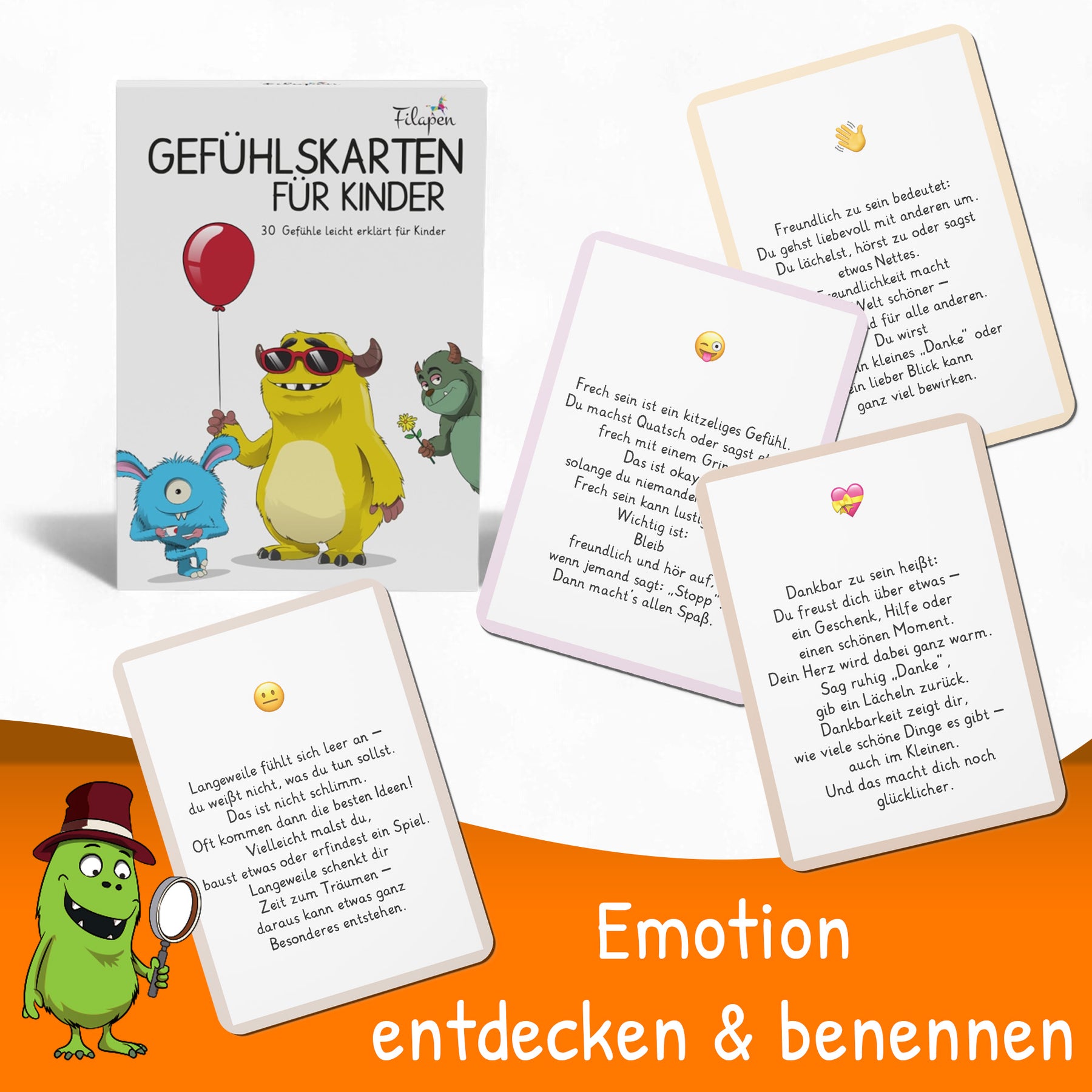 Filapen - Gefühlskarten für Kinder 30 stk.