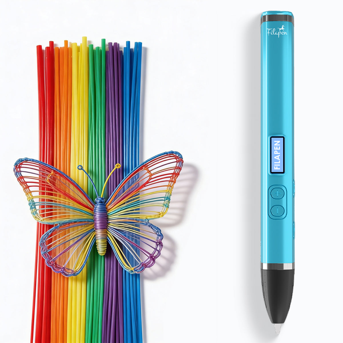 Filapen 3D Pen Pro Set mit Halterung & 5x PCL Filamente (25 meter)