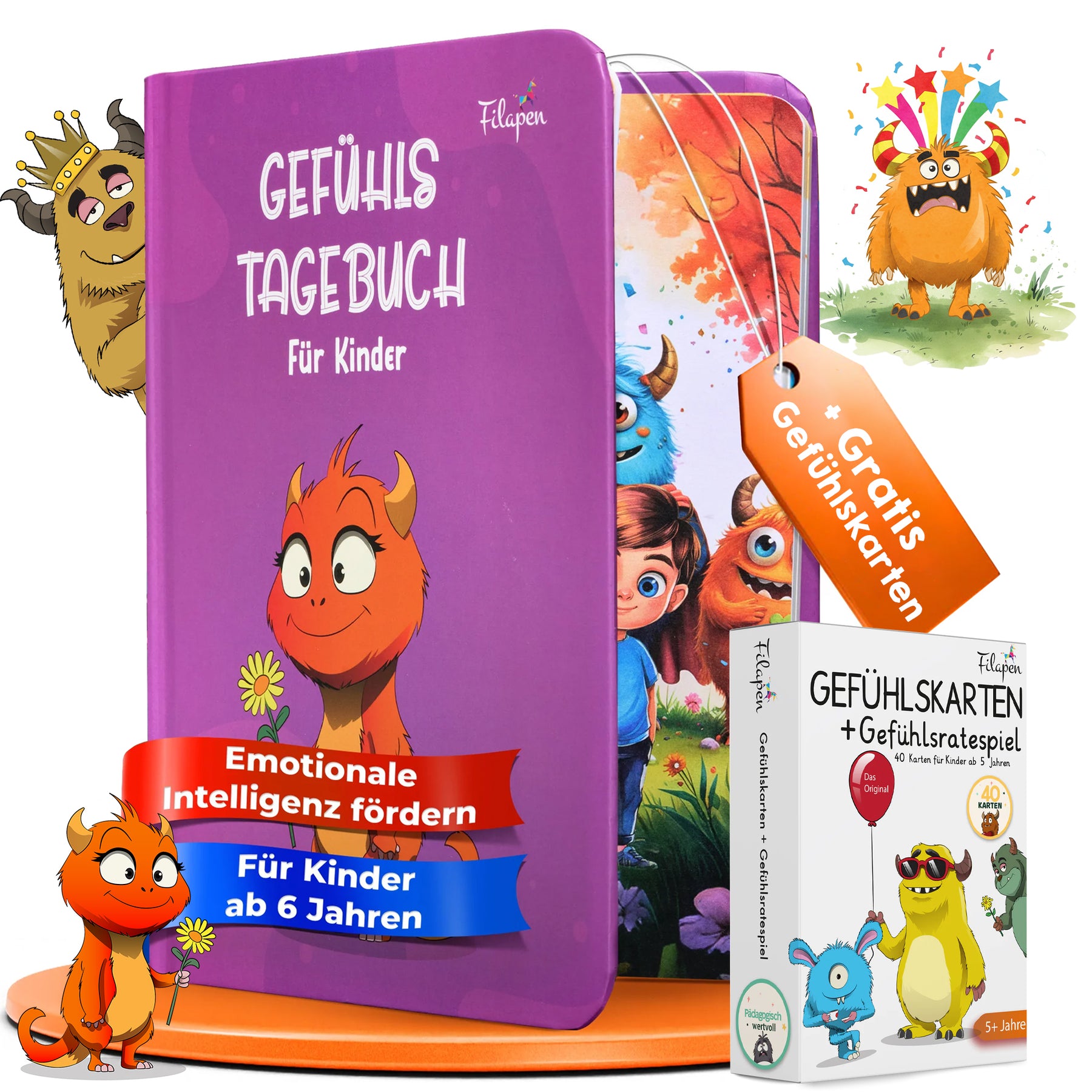 Filapen - Gefühlstagebuch für Kinder (+ gratis Gefühlskarten)