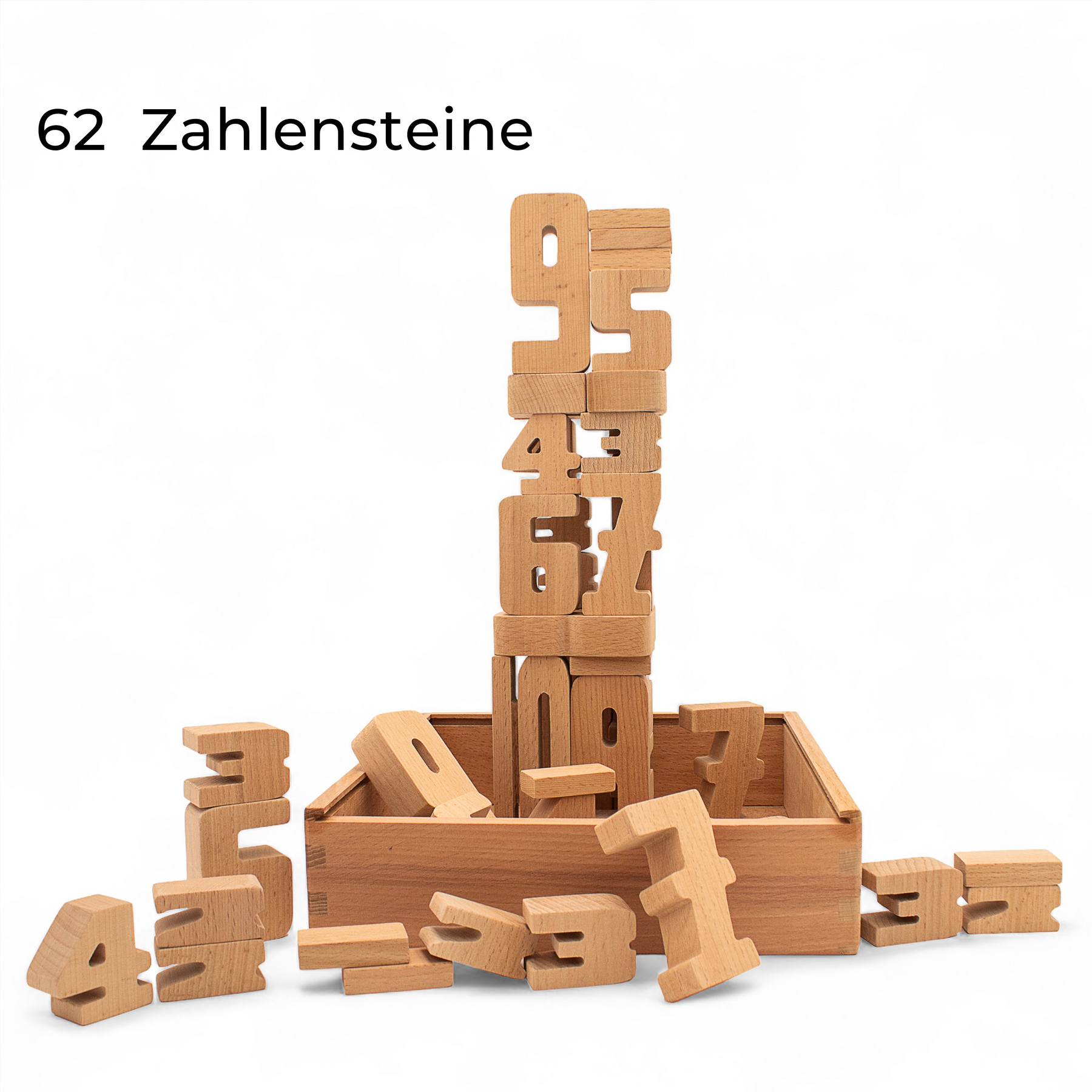 Filapen - Montessori Zahlenbausteine 62 stk.